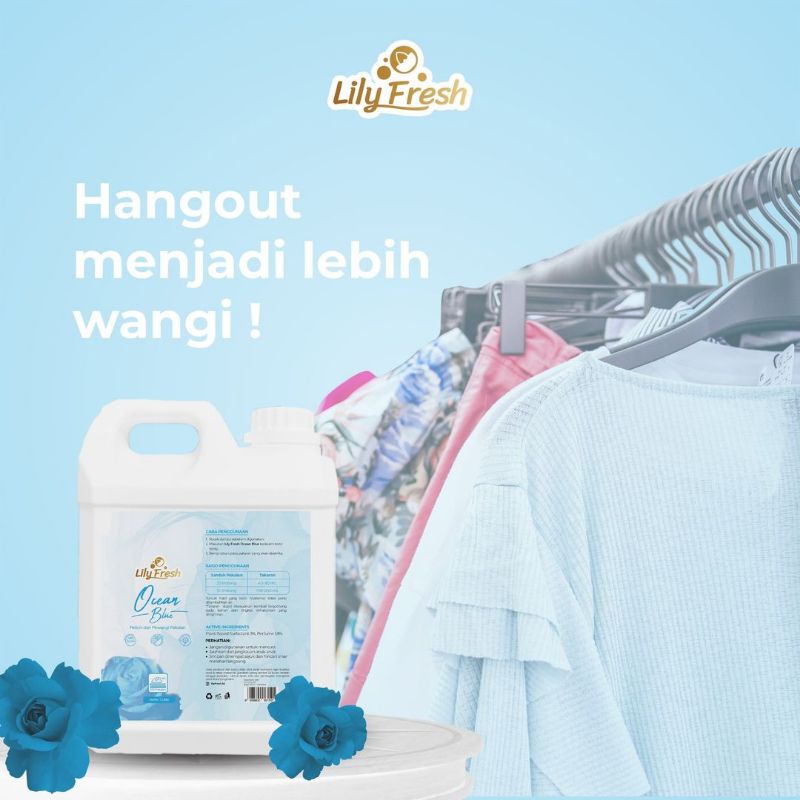 Pewangi Pakaian Pelicin Setrika Pelembut Baju Laundry - AS FRESH 1 Liter