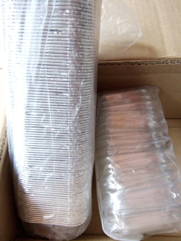 Ox100 + Tutup Mika, Aluminium Foil Cup. 1pak Isi 100 Pcs