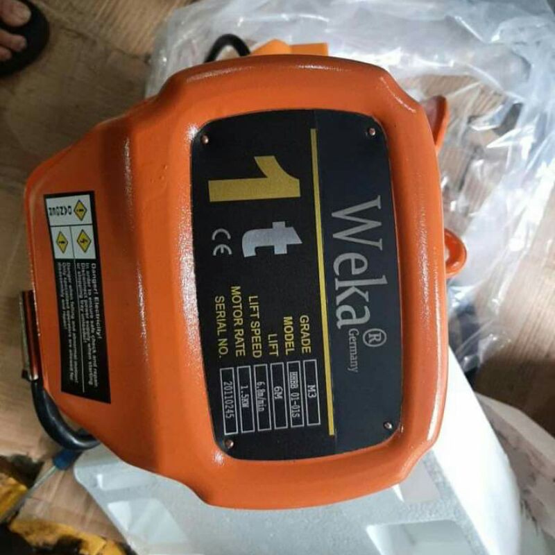 electric hoist 1 ton 12 meter electric hois weka
