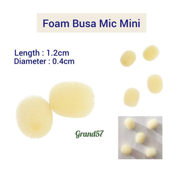 PROMO busa spon mic kecil mini foam mikrofon spons cover busa microphone