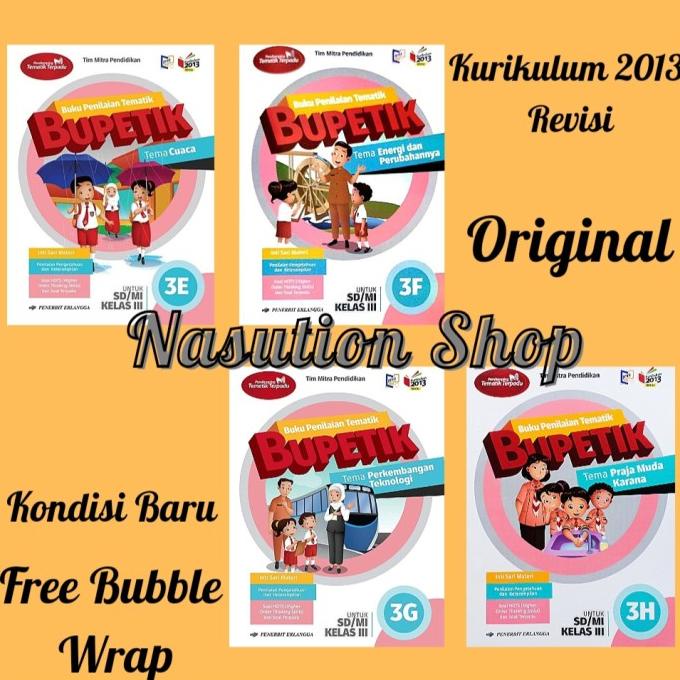 

Paket Bupetik Kelas 3 SD K13 Revisi Erlangga 3E 3F 3G 3H Original Star Seller Termurah