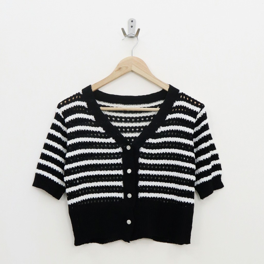 Stripy knit top -Thejanclothes