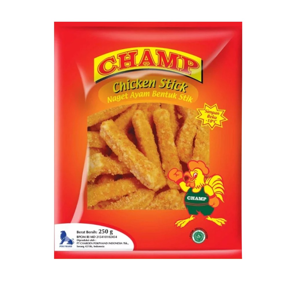 

CHICKEN STICK CHAMP NUGGET 250 gr / NUGGET AYAM