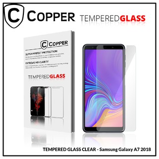 Samsung A7 2018 - COPPER Tempered Glass Full Clear