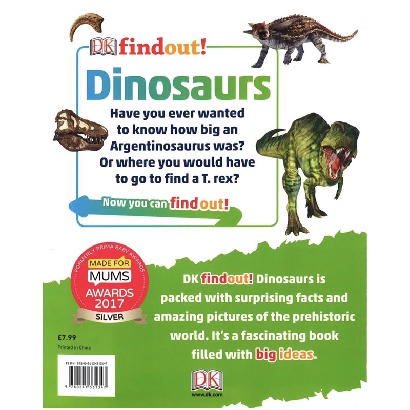 DK Findout Dinosaurs Encyclopedia bukuimpor DK Ensiklopedi Dinosaurus