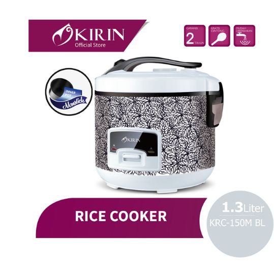 Kirin KRC-150 BLACK Rice Cooker 1.3 Liter Nonstick