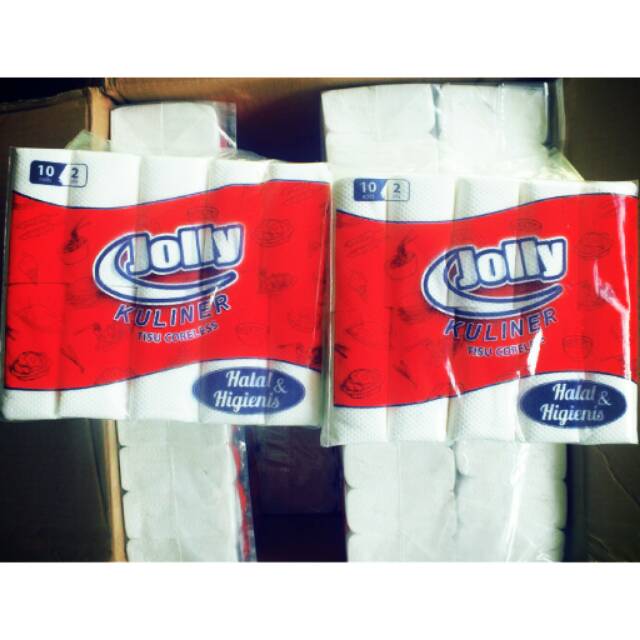 Tissue Jolly Coreless - Jolly Gulung - Roll - Tissue bathroom ( 10 Roll )/