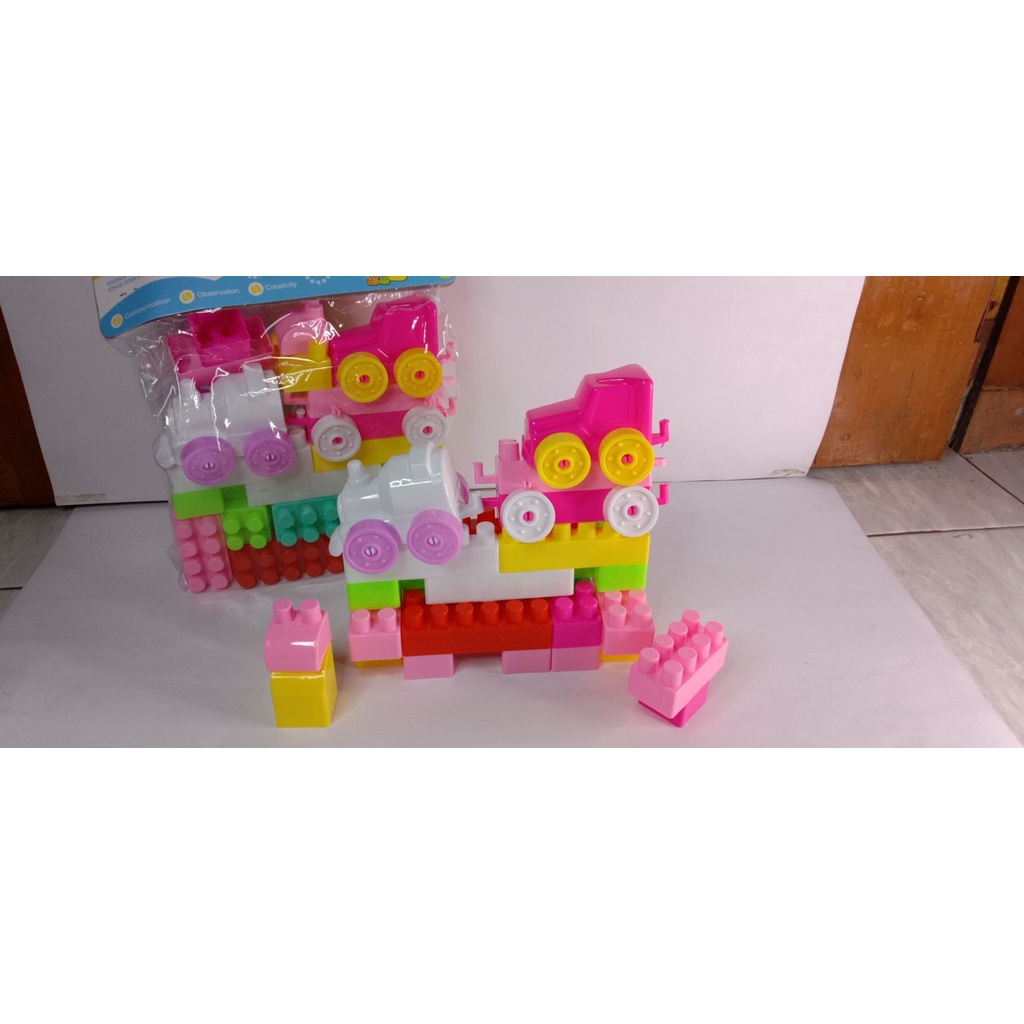 Mainan LB 13Mainan Edukasi Lego Block Anak Mainan Balok Susun Warna Warni BESAR MURAH