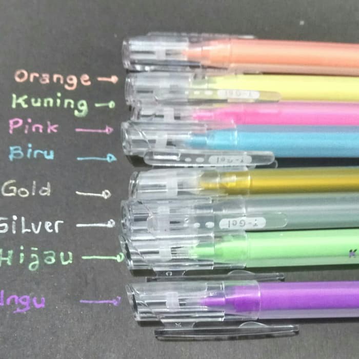 

TERBARU PULPEN KENKO T-GEL 8 WARNA SET