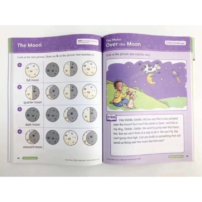 Evan moor smart start stem workbook - activity book 1 set 3 books