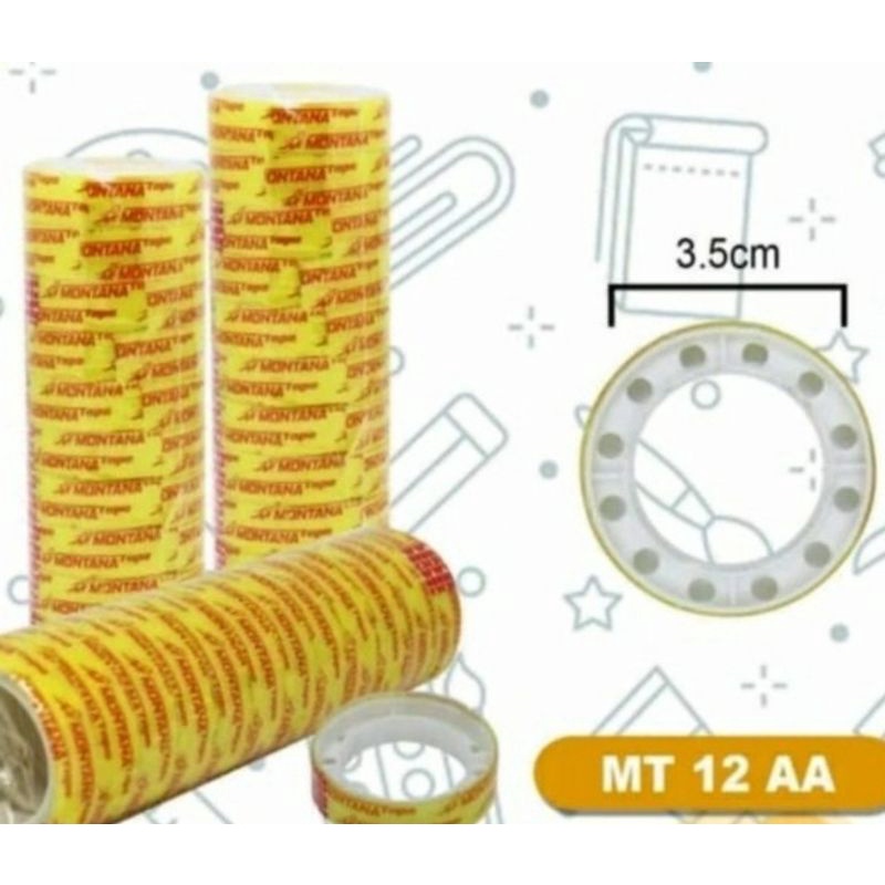 

Isolasi Selotip Cellotape Mini Bening