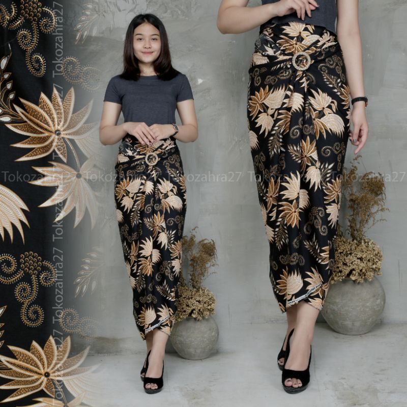 Rok Lilit Batik Bawahan Kebaya Kondangan Motif Kelapa By Zahratul27