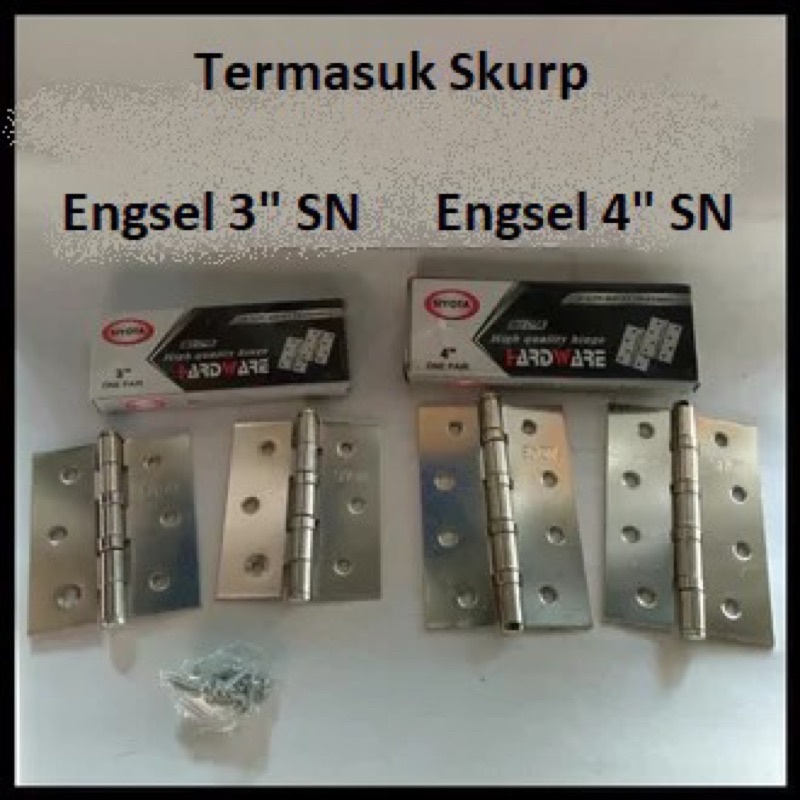 Engsel pintu jendela 3” 4” Siyota