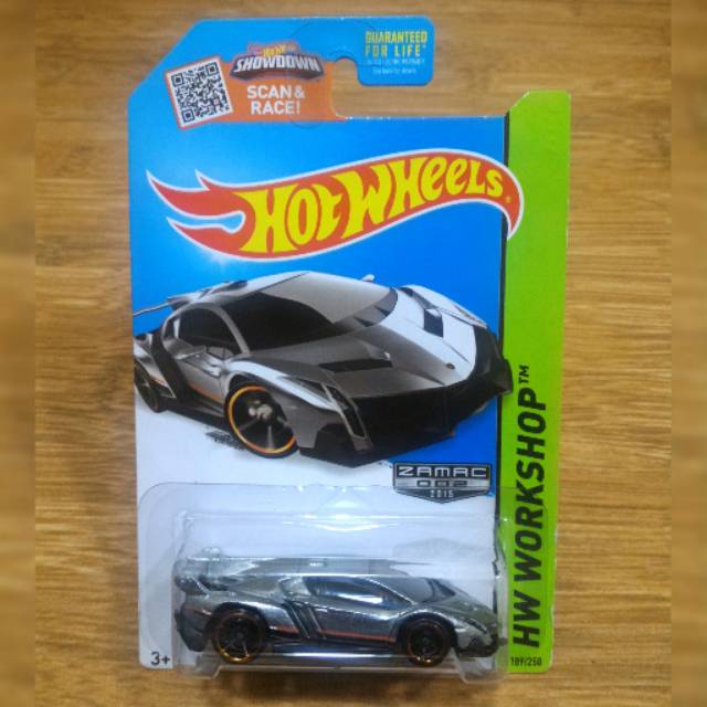 Diecast Hot Wheels Lambhini Veneno Grey Silver Zamac Edition Rare Item Indonesia