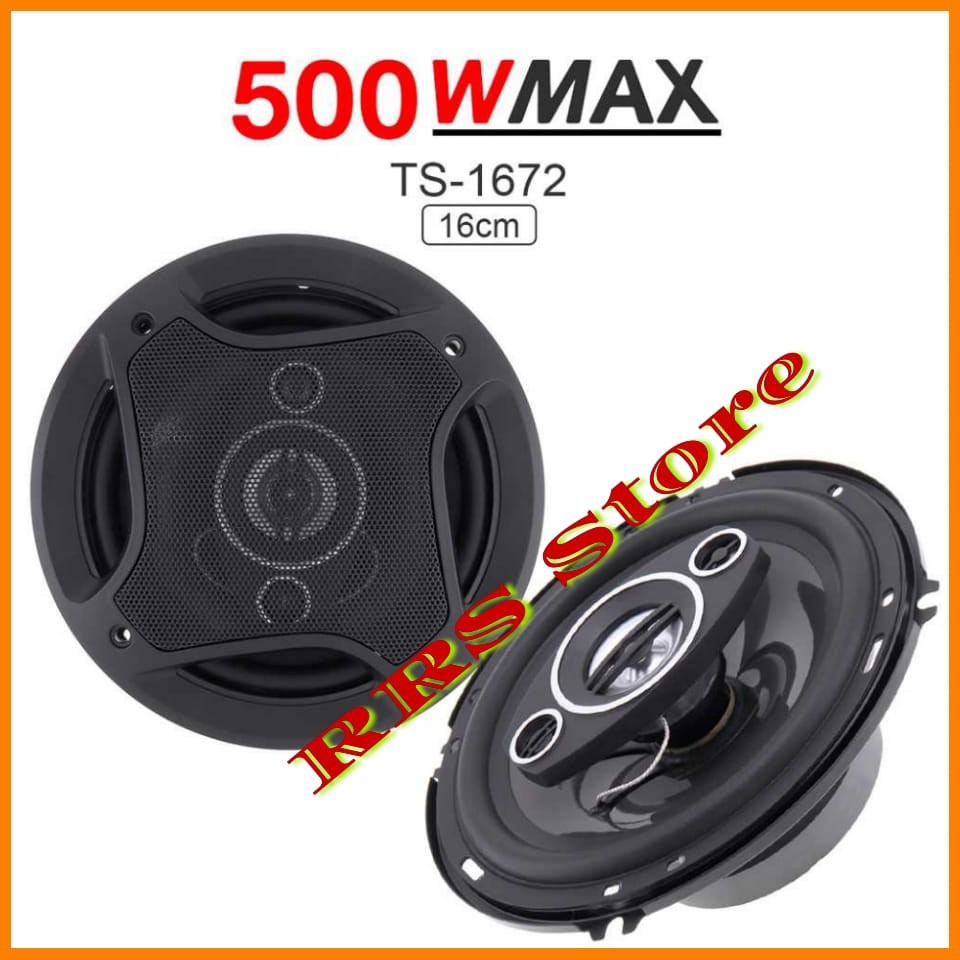 RRS STORE PCINENER Speaker Subwoofer Mobil 6 Inch Hi Fi 500W 2PCS - TS-1672 SEPIKER SALON 6 INC MOBIL SUPER BASS MANTAP