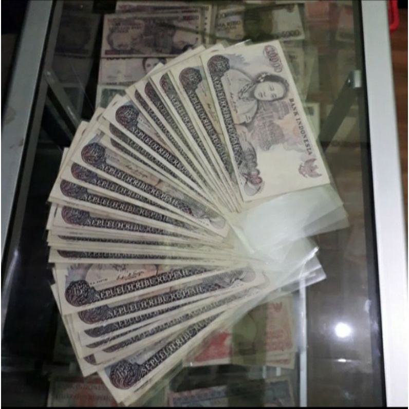 uang kuno 10000 kartini 1985 asli