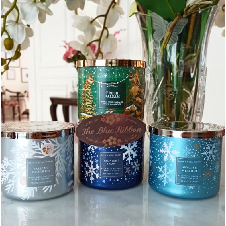 THEBLUERIBBON - BBW 3 WICK CANDLE / LILIN BBW / LILIN PENGHARUM RUANGAN / THREE WICK CANDLE