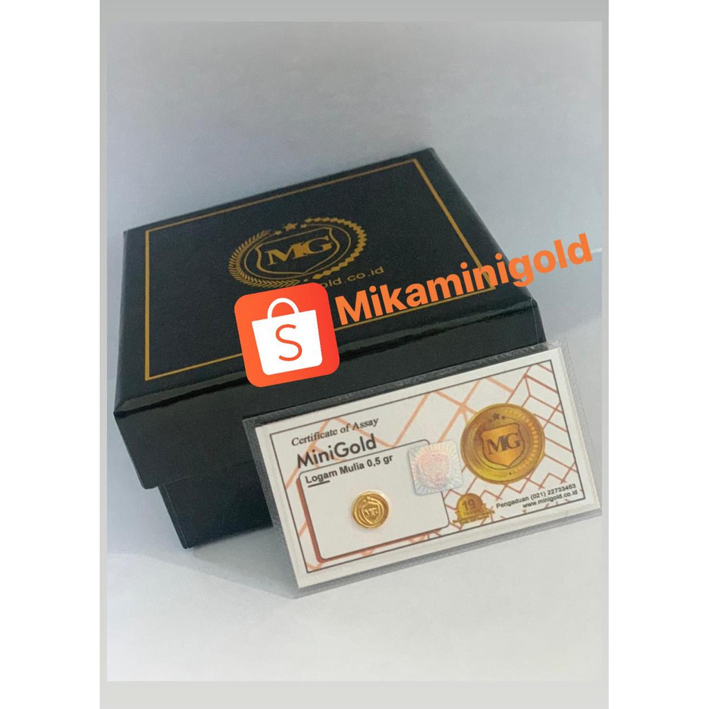 MiniGold 0,5 Gram + Kwitansi Resmi