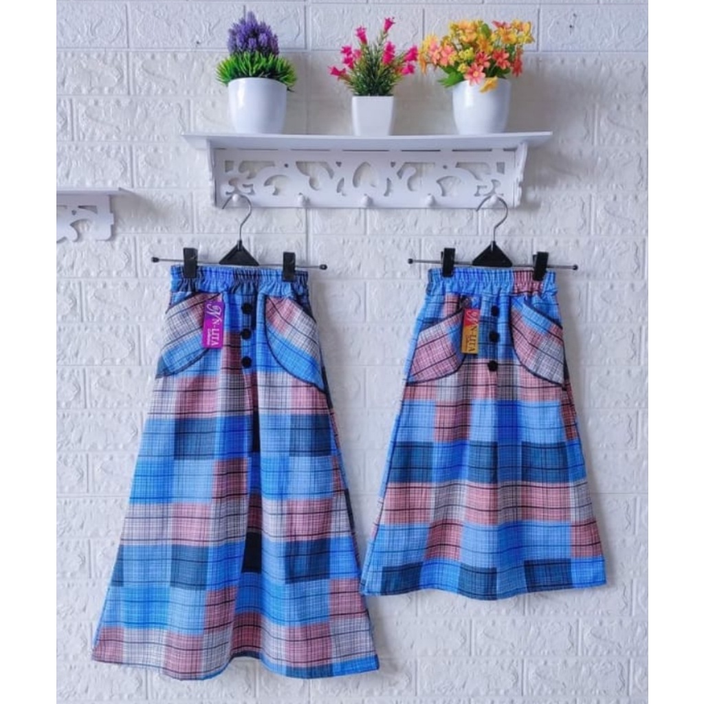 Rok Anak Perempuan Motif Kotak-Kotak skirt Untuk Usian 3-8tahun // rok anak perempuan lucu Terlaris // Termurah Rok Anak Perempuan