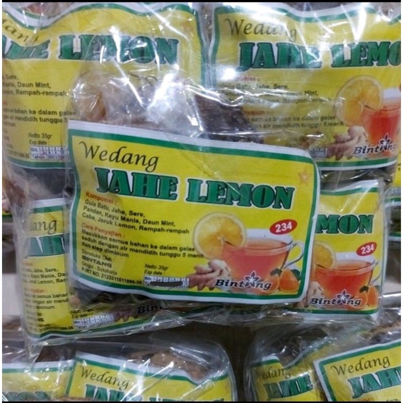 WEDANG JAHE LEMON &quot;BINTANG&quot;