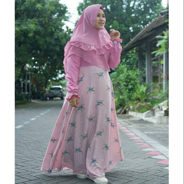 Gamis putri pink