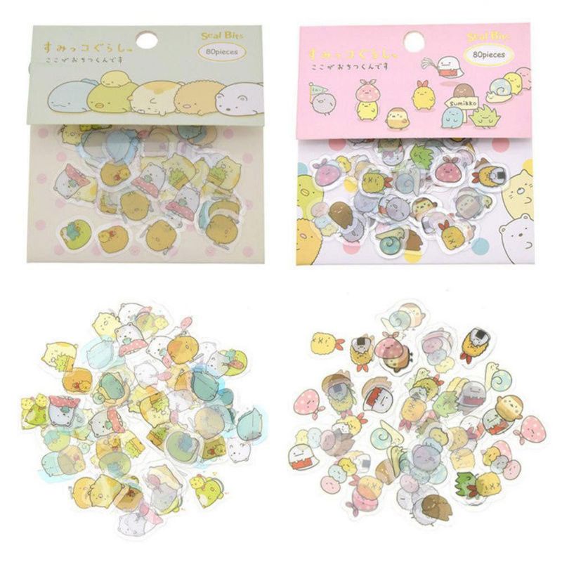 50Pcs Sticker Desain Lucu Sticker Sumikko Gurashi jepang sticker buku sticker multifungsi scrapbook