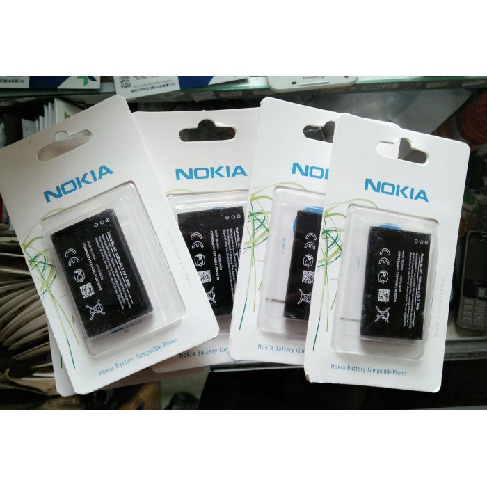 Baterai Ori 99 Double ic BL-5C / BL-4C Nokia Battery 2ic + Paking