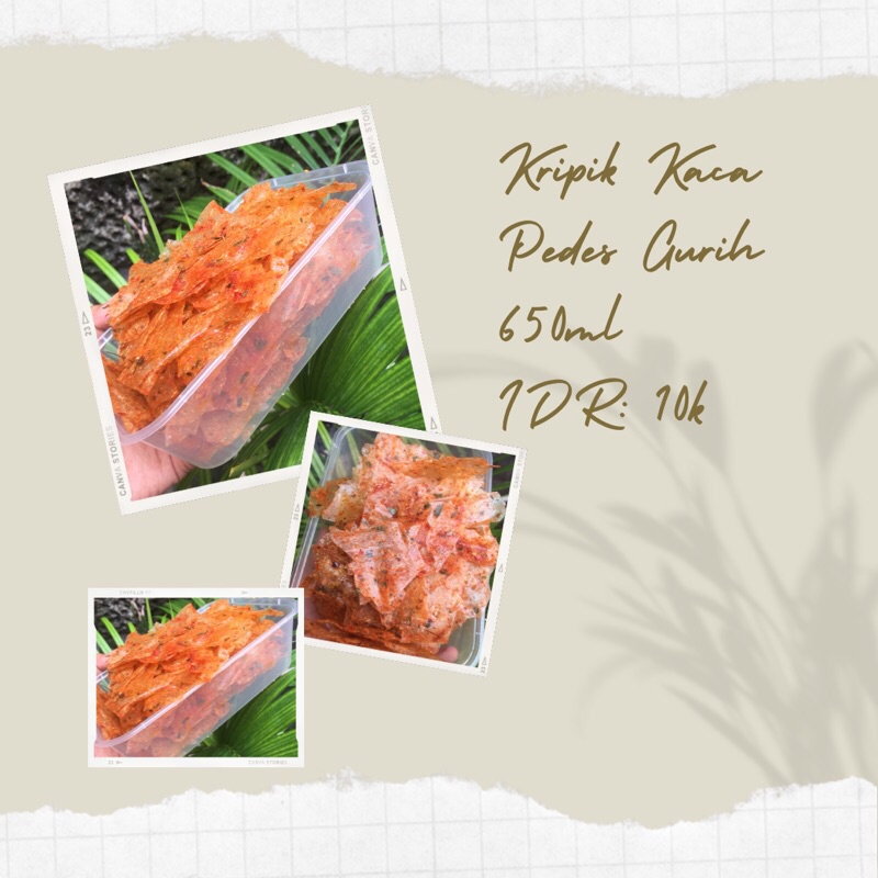 

KRIPIK KACA (100Gram) 2 RASA || KRIPIK BELING PEDES GURIH