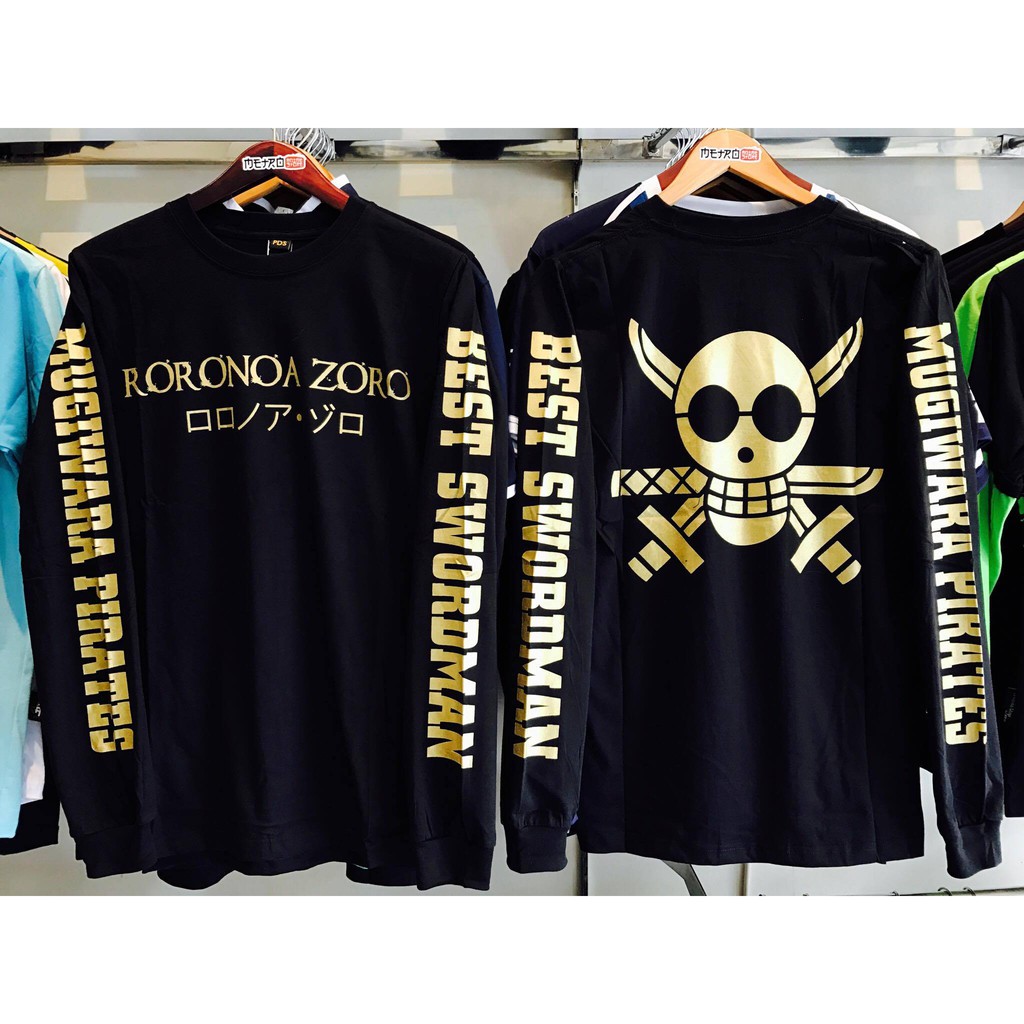 Longsleeve Zoro Gold Anime One Piece Manga Premium