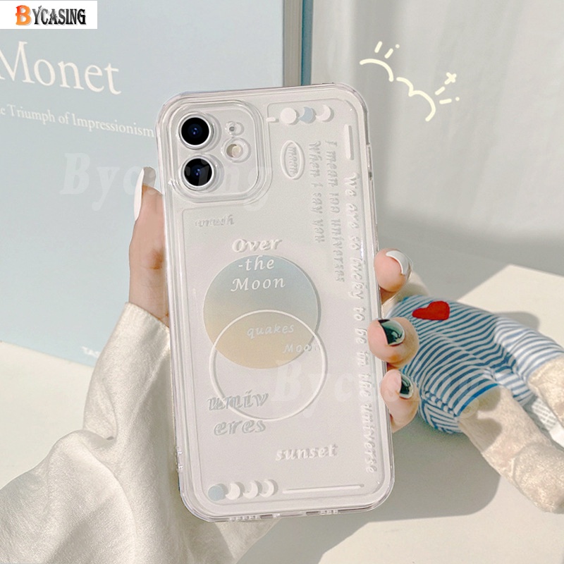 Soft Case Motif Lukisan Minyak Bulan Untuk OPPO A16 A15 A54 A3S A5S A12 A7 F9 A52 A92 A53 A31 Reno6 2F Realme8