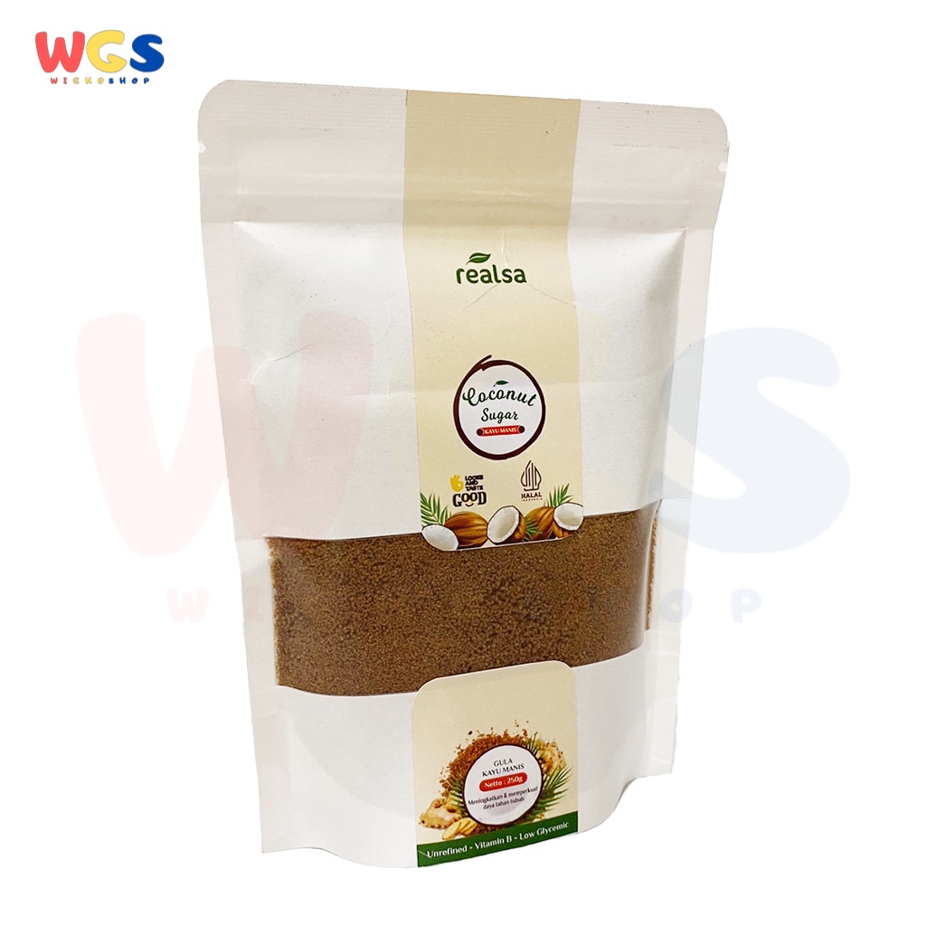 Realsa Organic Cinnamon Coconut Sugar 250g - Gula Aren Kayu Manis