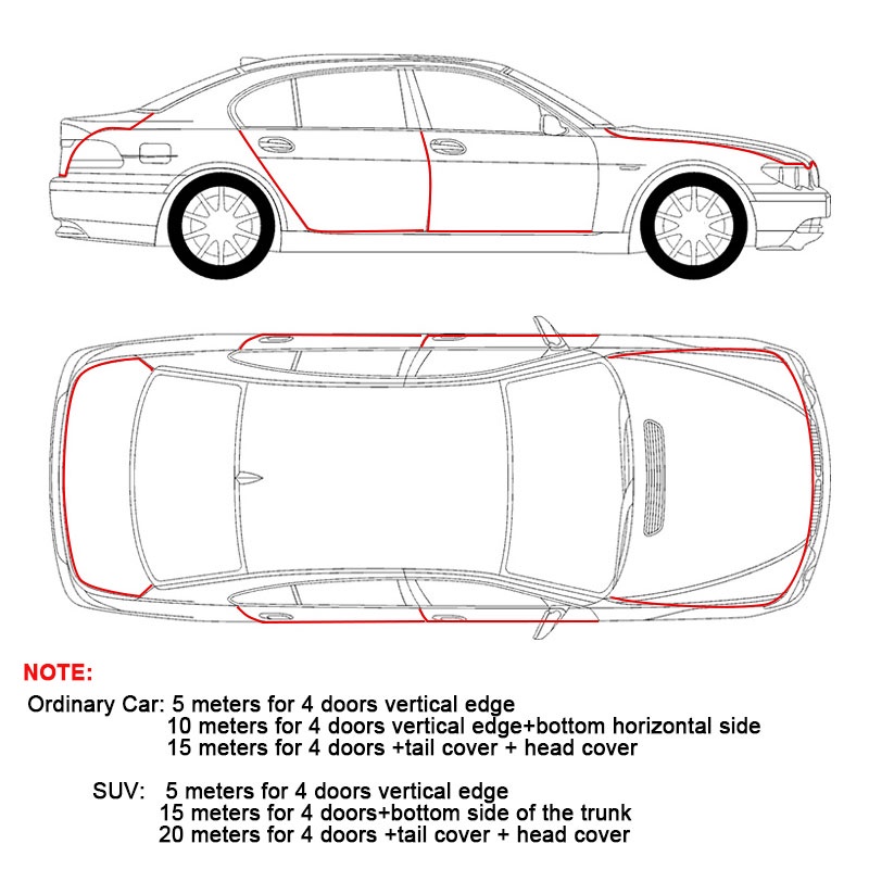 【5 M】Pelindung Tepi Pintu Mobil/Strip Pelindung Pintu Mobil/Car Door Protector Strip/Car Door Guard