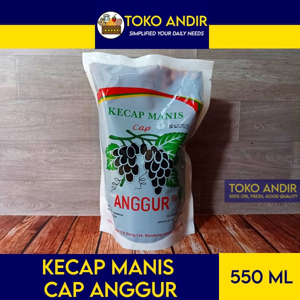 

Kecap Manis Anggur Refill Pouch 550ml [Termurah!!!]