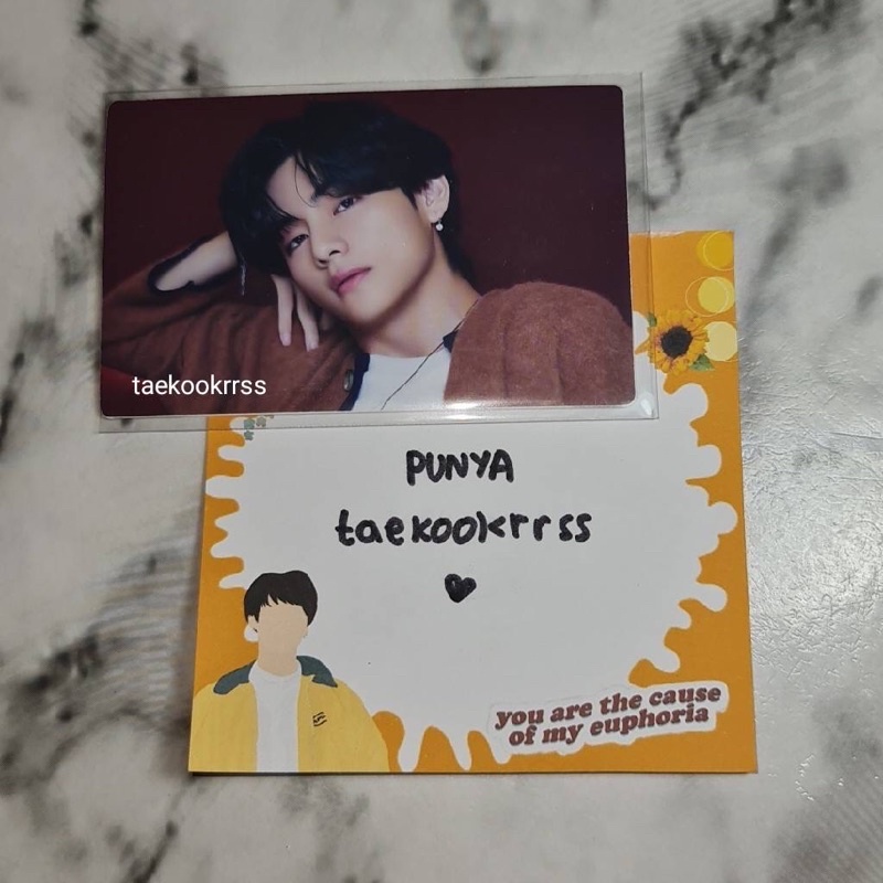 [OFFER] BTS BE Deluxe Lucky Draw Event Photocard Kim Taehyung Close Up [BTS LD CU BE Deluxe] [BTS LD