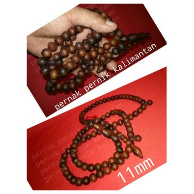 Tasbih 100% asli kayu Ulin menang ( 11 mm )