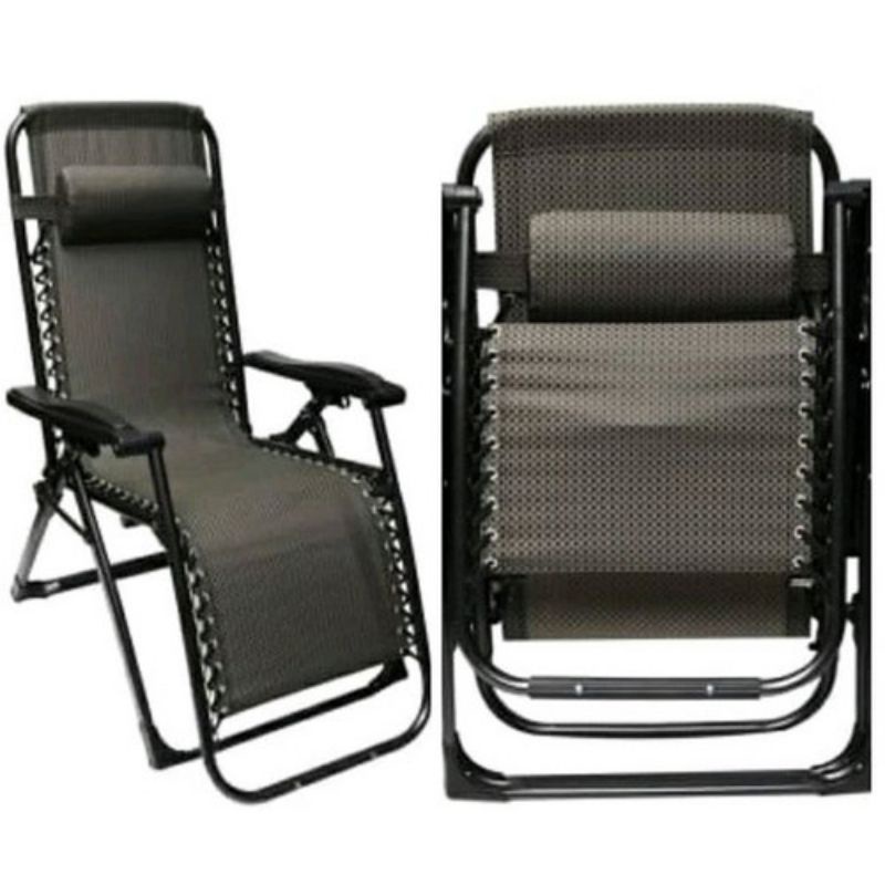 SOLEIL KURSI  RECLINER  COKELAT /KURSI MALAS/KURSI SANTAI / KURSI LIPAT ACE HARDWARE( 2PCS)