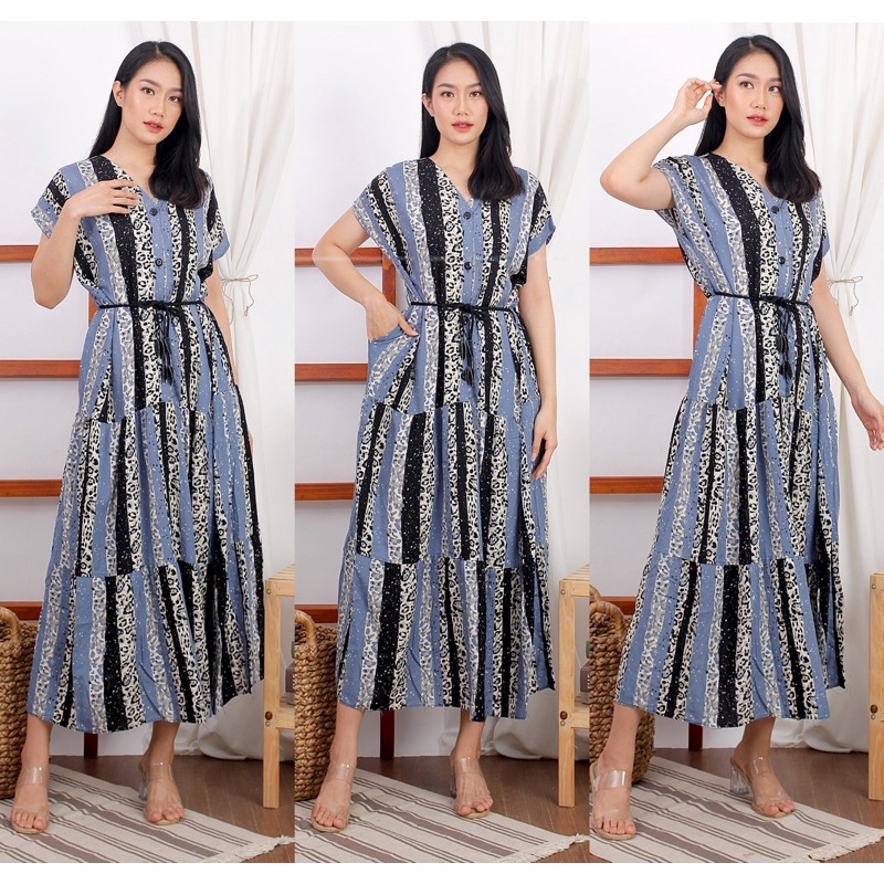 Daster Mozza Rayon Premium by Hasna Collection - Home Dress Nyaman Adem