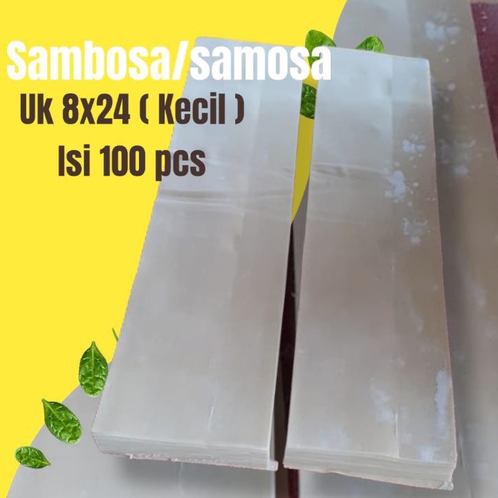 

Kulit Sambosa/samosa uk Kecil (8×24) cm 2pack isi 100pcs