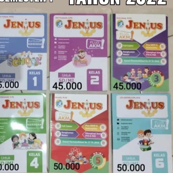 

Wow Murah Meriah.. Buku JENIUS Semester 1 tahun 2022 SD/MI Kelas 1 2 3 4 5 6