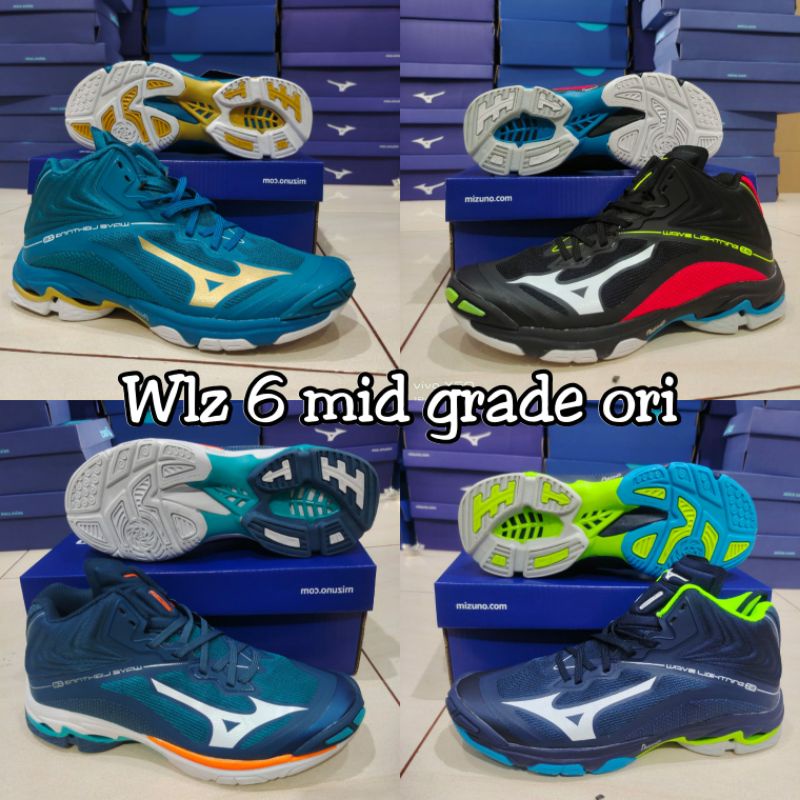 mizuno wave lightning z 6 grade ori / sepatu mizuno wlz 6 Super premium dari BUGIE SPORT