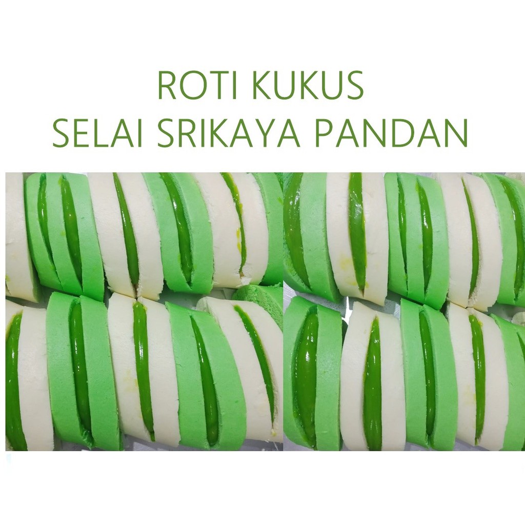 

ROTI KUKUS SELAI SRIKAYA PANDAN ROTI KUKUS PUTIH ORIGINAL DAN KUKUS HIJAU PANDAN