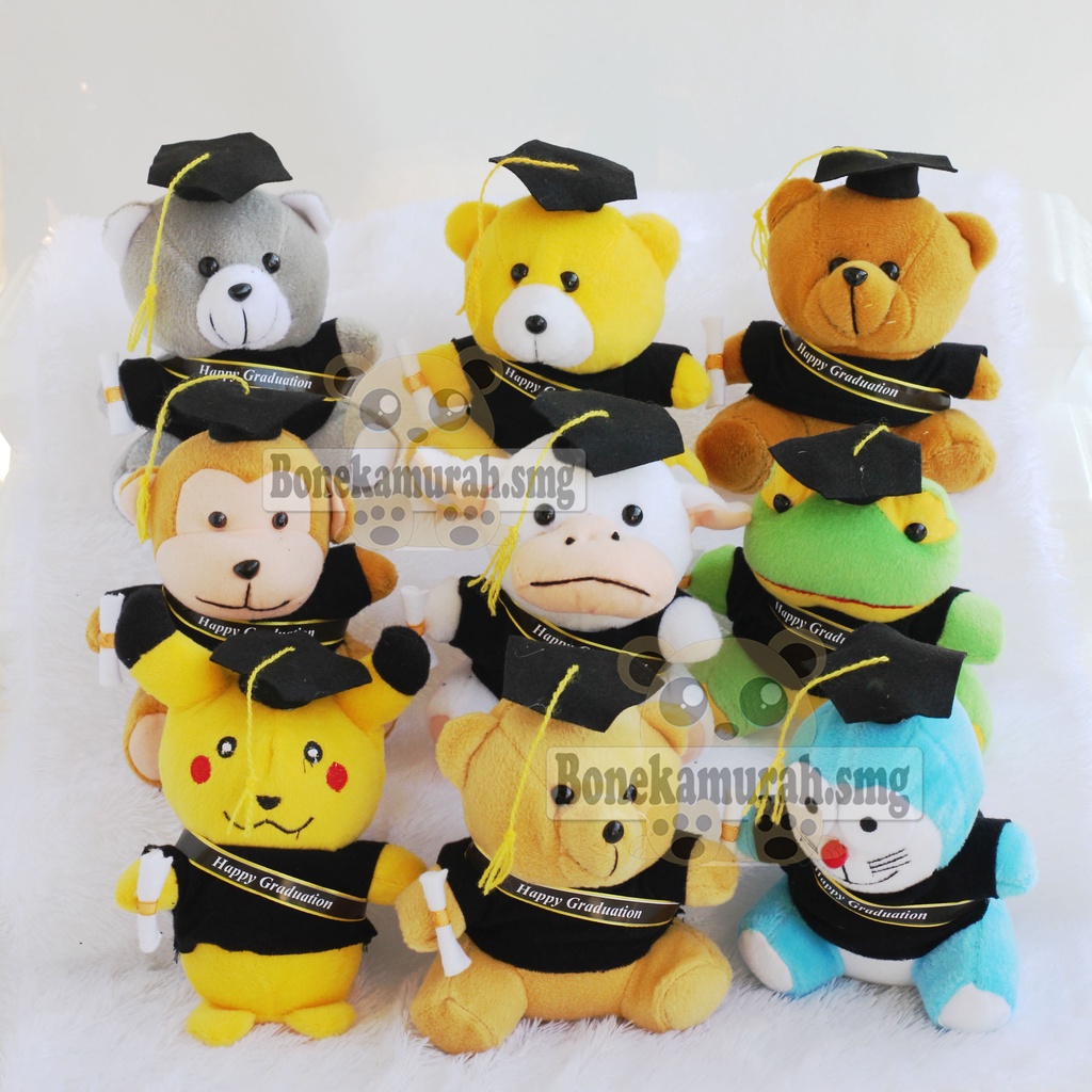 boneka wisuda slempang karakter lengkap