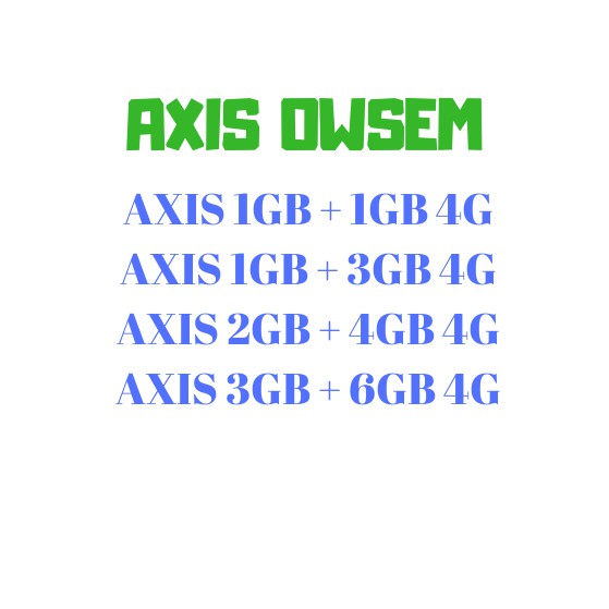 Voucher Axis Owsem 4G Termurah