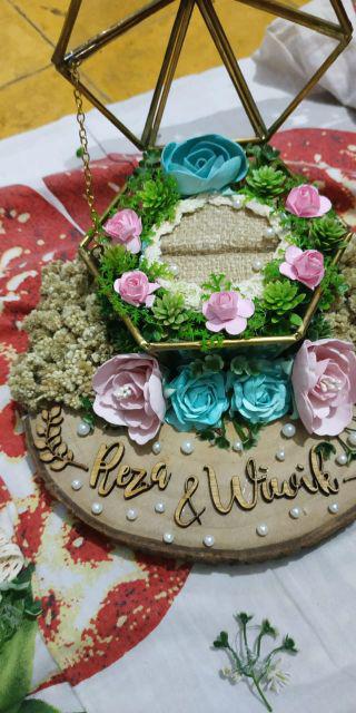 Tempat Cincin /terarrium Ringbox /ringbearer/ Tempat Maskawin/tempat Cincin Rustic /terarrium Rustic