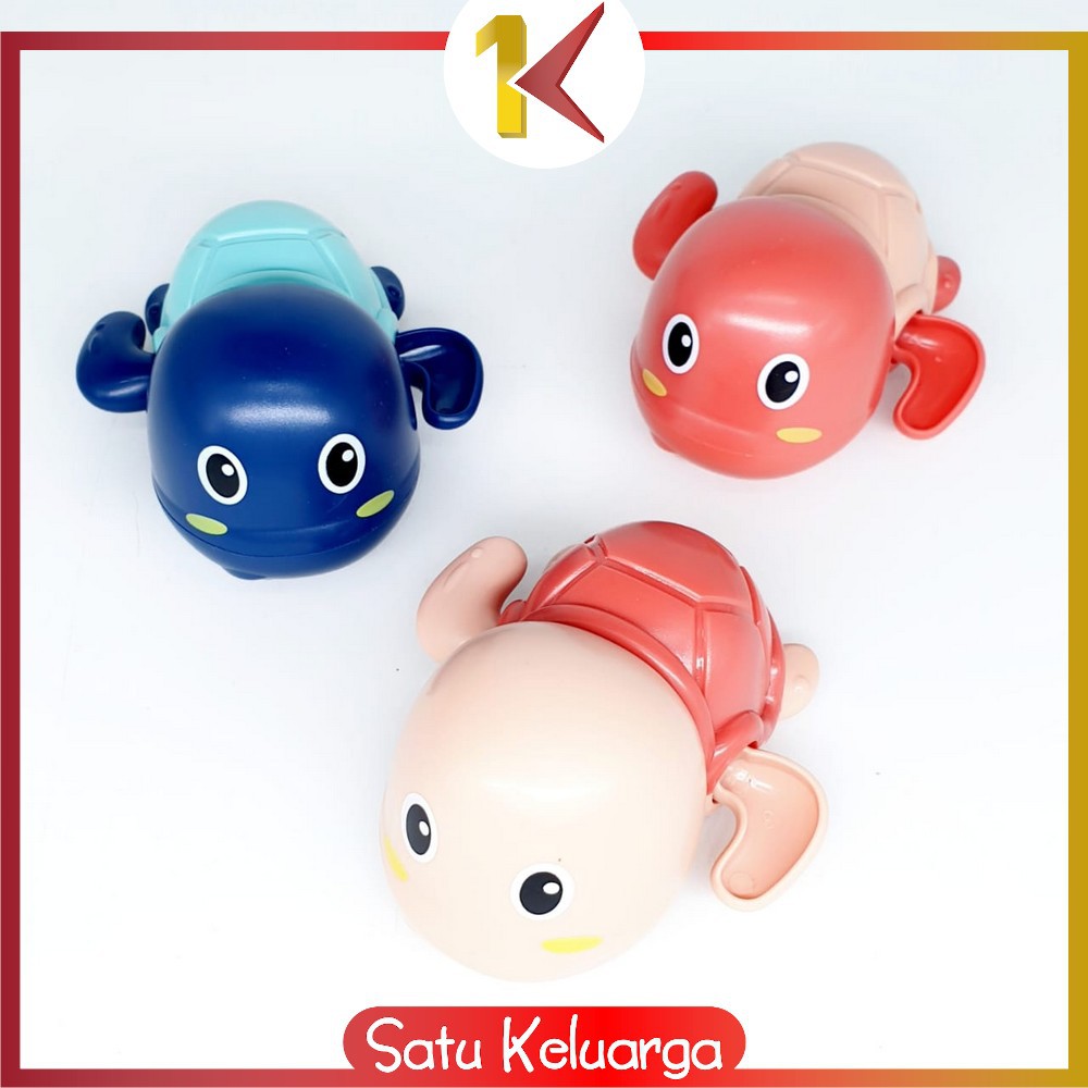 SK-M48 Mainan Mandi Anak Bayi Bentuk Kura Kura Berenang Di Kolam Renang / Bak Mandi Mainan Air Lucu-2