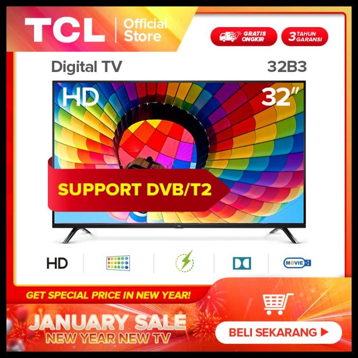 Jual Tcl 32B3 - Hd Digital Tv - Hdmi/Usb-Headphone Tv Led Tv 32 Inch ...