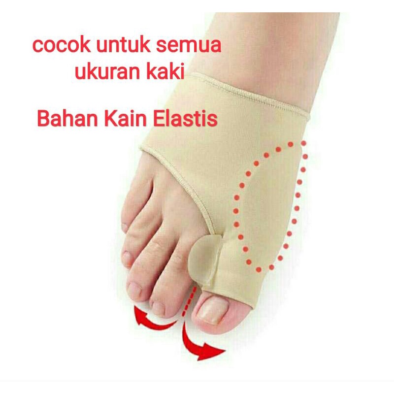 Bunion elastis pemisah jempol kaki sepasang