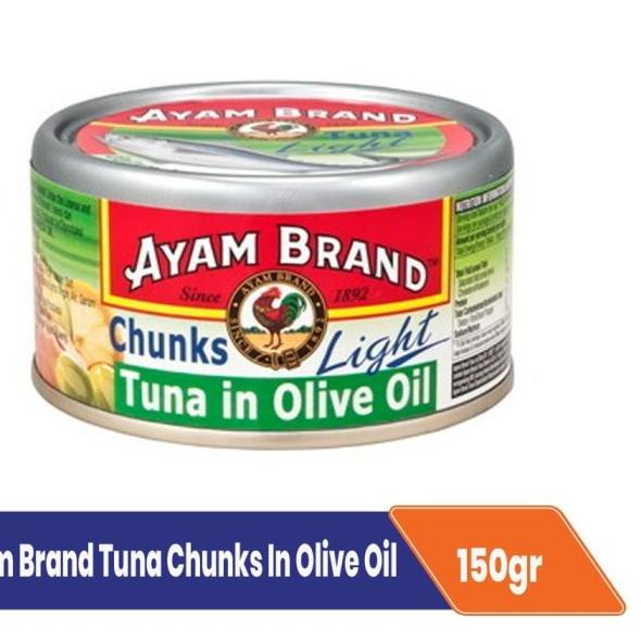 

◌ Ayam Brand Ikan Tuna Kaleng Chunks In Olive Oil 185G - Potongan Besar ☜