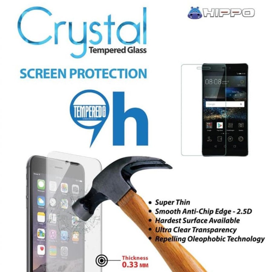 Hippo Crystal Samsung J7 Pro / j730 Tempered Glass Garansi Resmi