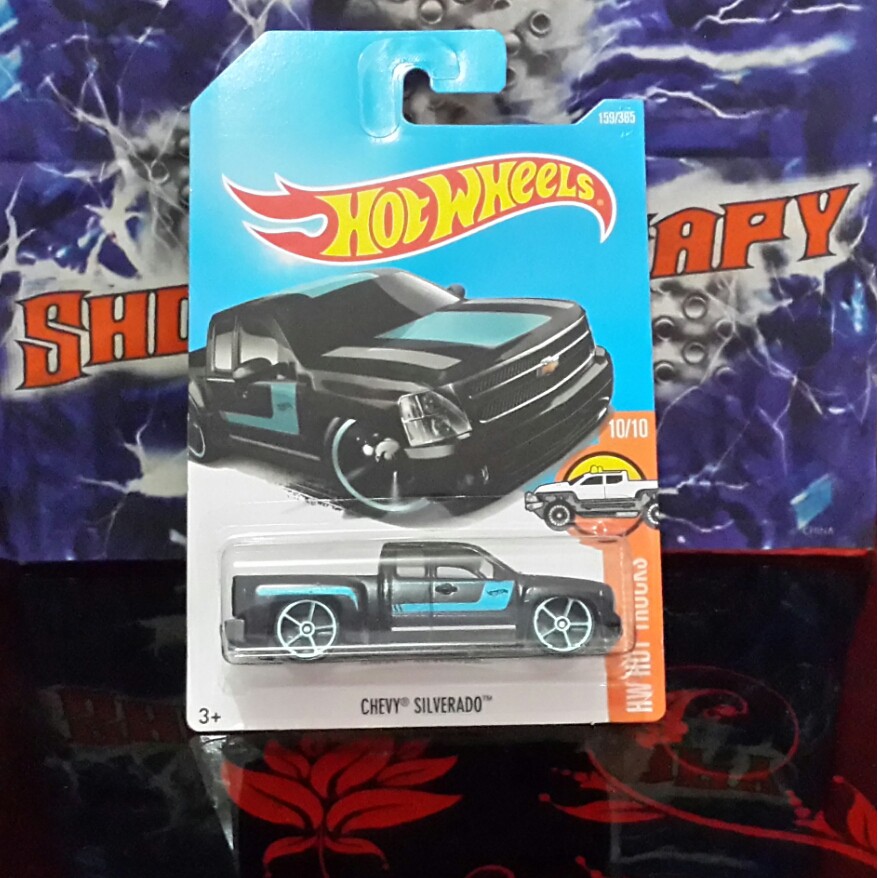 HOT WHEELS CHEVY SILVERADO HW HOT TRUCK HITAM